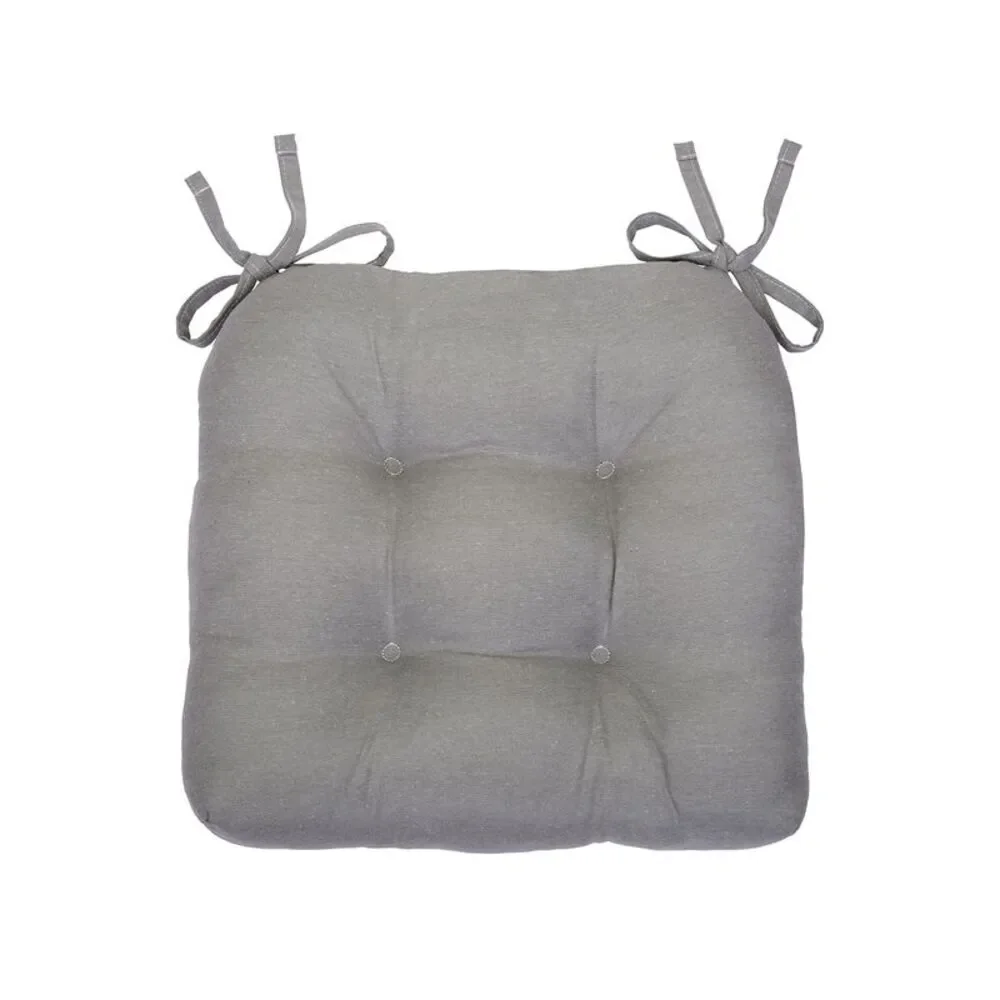 Woven Trends 2-Pack Chair Cushion Pad Seat with Ties for Dining, Kitchen Chairs,